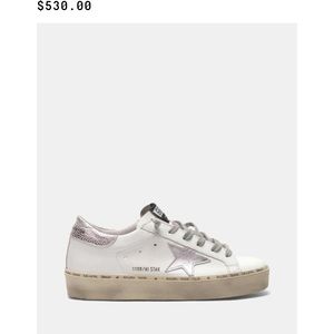 BNIB Golden Goose Silver Hi Star Sneaker Size 8